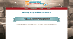 Desktop Screenshot of albuquerque.newmexicorestaurantweek.com